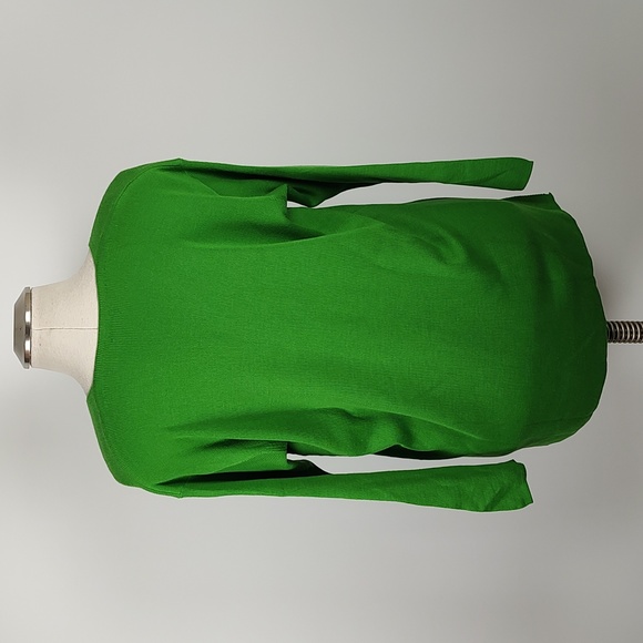 EUC 90s Made in Italy of Benetton Green Wool Blend Long Baggy Sweater SMALL - Picture 3 of 11